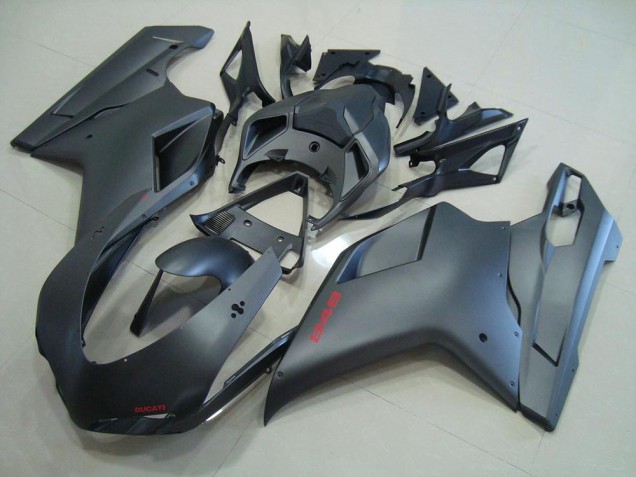 Aftermarket 2007-2014 Matte Black Ducati 848 1098 1198 Motorcycle Fairings Kit