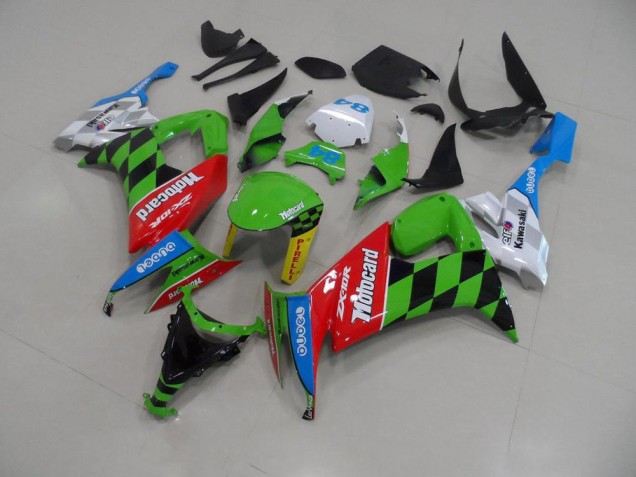 Custom 2008-2010 Motocard Kawasaki ZX10R Motorbike Fairing Kits