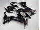 Custom 2008-2010 Glossy Black Kawasaki ZX10R Motorcycle Fairing Kit