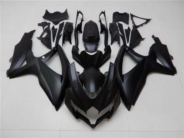 Custom 2008-2010 Matte Black Suzuki GSXR 600/750 Moto Fairings