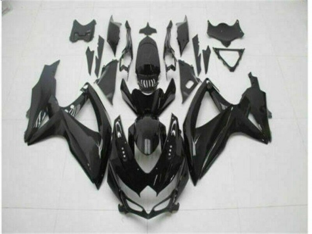 Aftermarket 2008-2010 Black Suzuki GSXR 600/750 Motorcycle Fairing