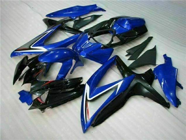 Custom 2008-2010 Blue Black Suzuki GSXR 600/750 Motorcycle Fairing Kit