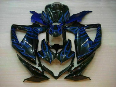 Aftermarket 2008-2010 Blue Black Suzuki GSXR 600/750 Motorcycle Fairings Kit