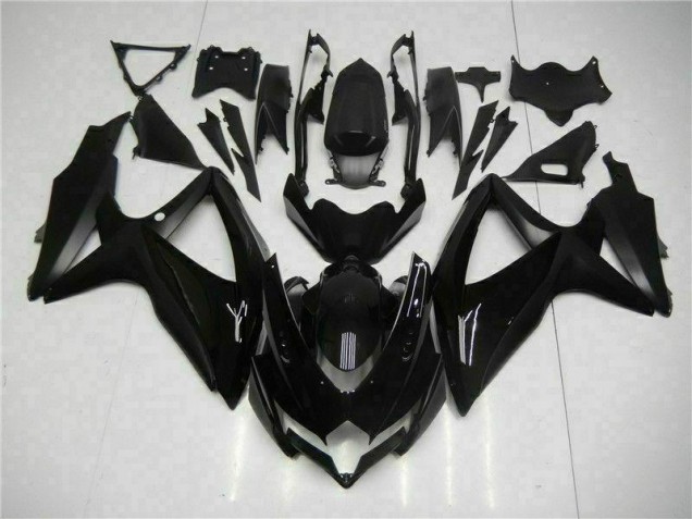 Aftermarket 2008-2010 Black Suzuki GSXR 600/750 Bike Fairings