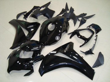 Aftermarket 2008-2011 Glossy Black Chrome Decals Honda CBR1000RR Replacement Motorcycle Fairings