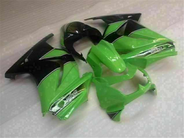 Aftermarket 2008-2012 Green Black Kawasaki EX250 Motorbike Fairing Kits