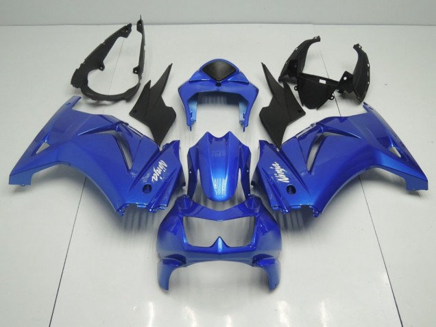 Custom 2008-2012 Blue Kawasaki ZX250R Motorcylce Fairings