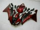 Custom 2008-2016 Red Black Yamaha YZF R6 Motorcycle Fairings Kits