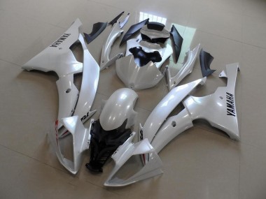 Aftermarket 2008-2016 Pearl White OEM Style Yamaha YZF R6 Motorbike Fairing