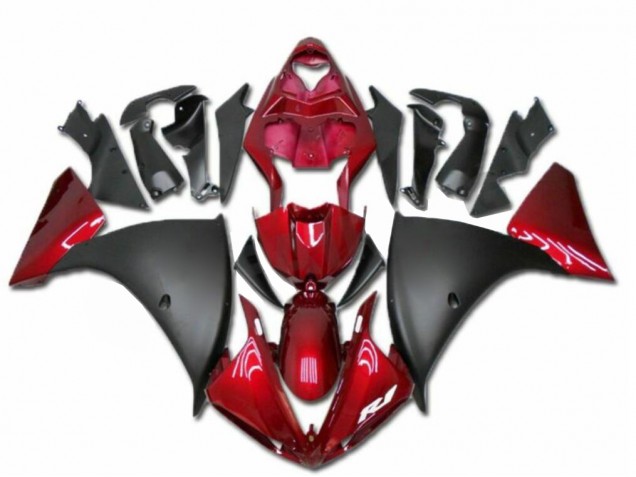 Aftermarket 2009-2011 Red Black Yamaha YZF R1 Moto Fairings