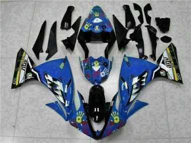 Custom 2009-2011 Blue Yamaha YZF R1 Bike Fairings