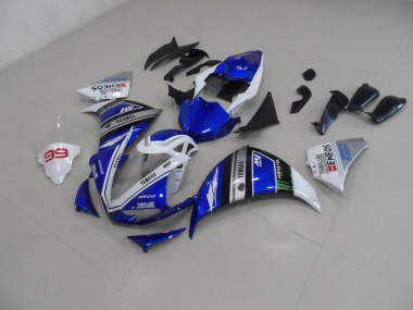 Aftermarket 2009-2011 Blue White Yamaha YZF R1 Bike Fairing Kit