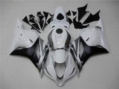 Aftermarket 2009-2012 White Silver Black Honda CBR600RR Motor Bike Fairings