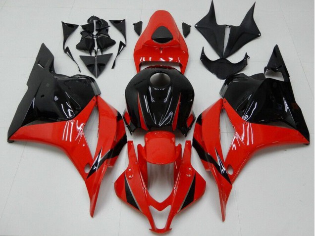 Custom 2009-2012 Red Black Honda CBR600RR Motorbike Fairing Kits