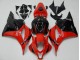 Custom 2009-2012 Red Black Honda CBR600RR Motorbike Fairing Kits