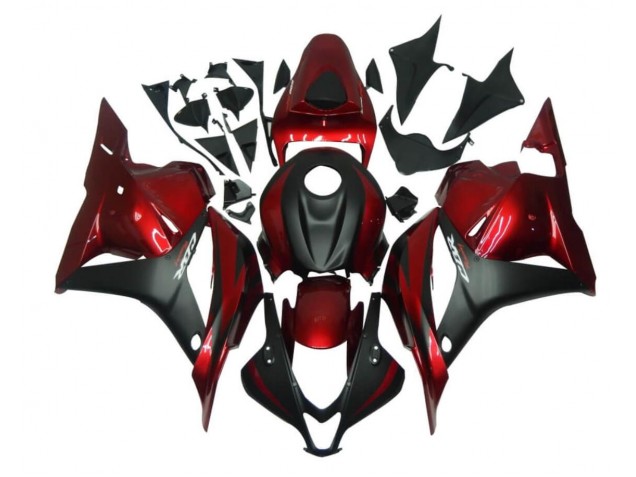 Custom 2009-2012 Red Black Honda CBR600RR Motorcycle Fairings Kits