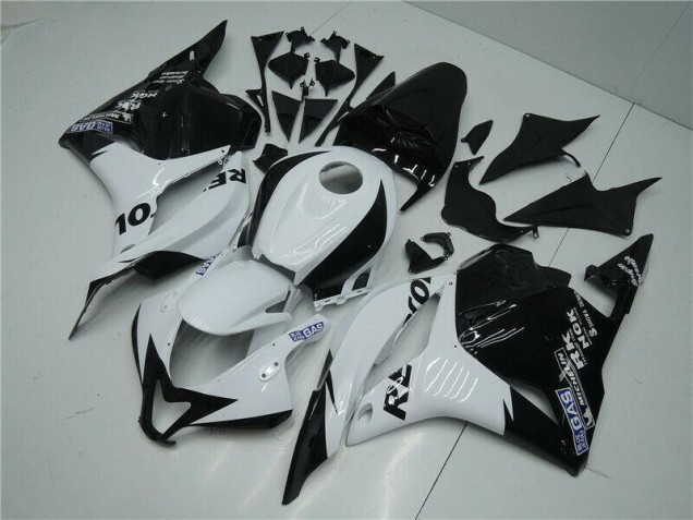 Custom 2009-2012 White Black Honda CBR600RR Motorcycle Replacement Fairings