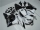 Custom 2009-2012 White Black Honda CBR600RR Motorcycle Replacement Fairings