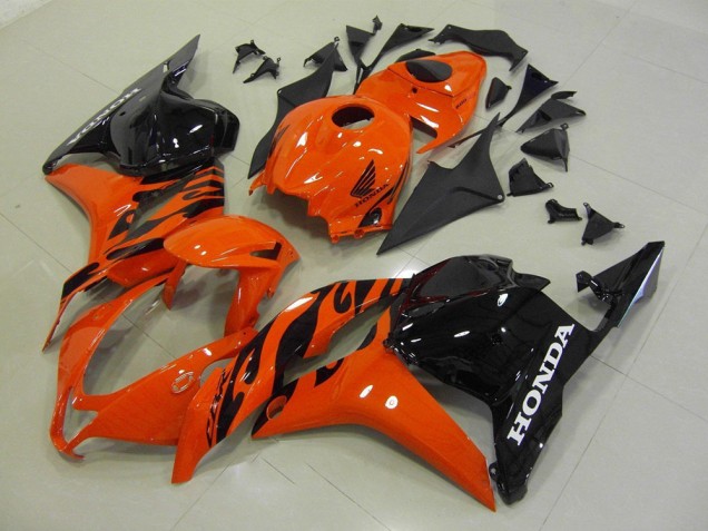 Custom 2009-2012 Orange Black Honda CBR600RR Motorcycle Fairing Kits