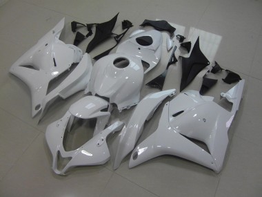 Custom 2009-2012 White Honda CBR600RR Motor Bike Fairings