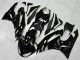 Aftermarket 2009-2012 Black White Ninja Kawasaki ZX6R Replacement Fairings