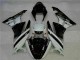 Custom 2009-2012 Black White 3M Touch4 Kawasaki ZX6R Motorcycle Fairing Kits