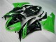 Custom 2009-2012 Black Green Kawasaki ZX6R Bike Fairing Kit