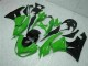 Custom 2009-2012 Black Green Kawasaki ZX6R Motorcycle Bodywork