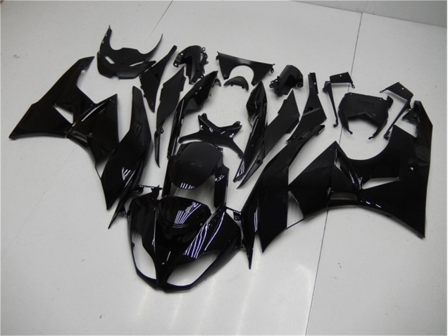 Custom 2009-2012 Glossy Black Kawasaki ZX6R Motorbike Fairing