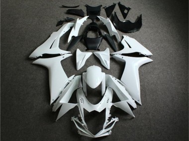 Custom 2011-2021 White Suzuki GSXR 600/750 Motorcycle Fairings Kit