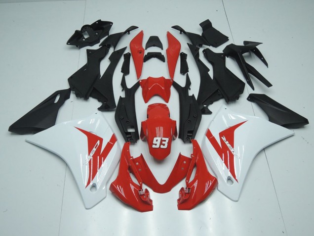 Custom 2011-2013 Red White 93 Honda CBR125R Motorcycle Fairing Kit