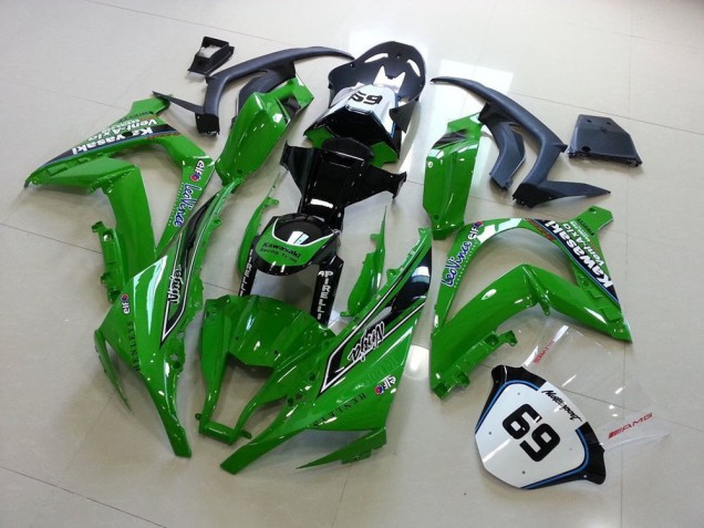 Aftermarket 2011-2015 Green Kawasaki ZX10R Moto Fairings