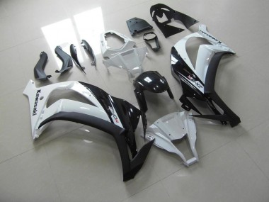 Aftermarket 2011-2015 White Black Kawasaki ZX10R Motorbike Fairings