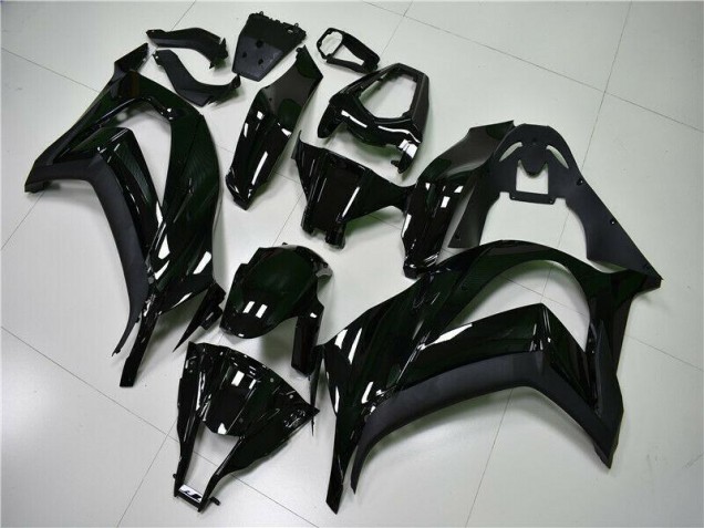 Aftermarket 2011-2015 Glossy Black Kawasaki ZX10R Moto Fairings