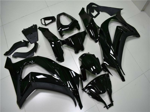 Aftermarket 2011-2015 Glossy Black Kawasaki ZX10R Moto Fairings