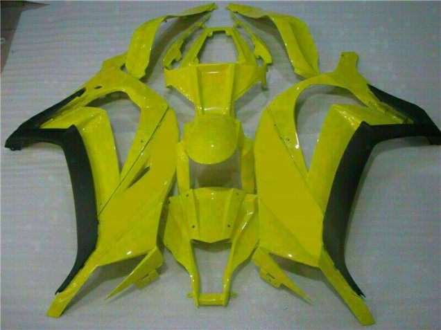 Aftermarket 2011-2015 Yellow Kawasaki ZX10R Motorcycle Fairings Kit