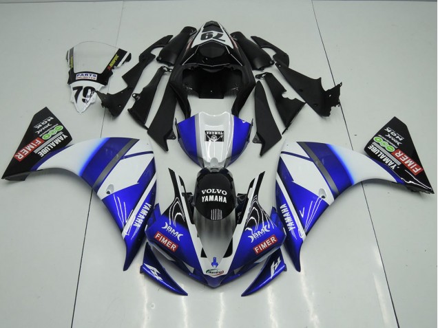 Aftermarket 2012-2014 Blue Black Sterilgarda Yamaha YZF R1 Motorcycle Fairing Kit