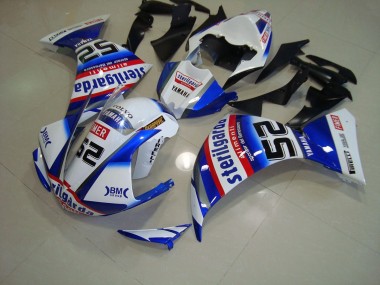 Custom 2012-2014 White Black Sterilgarda Yamaha YZF R1 Motorcylce Fairings