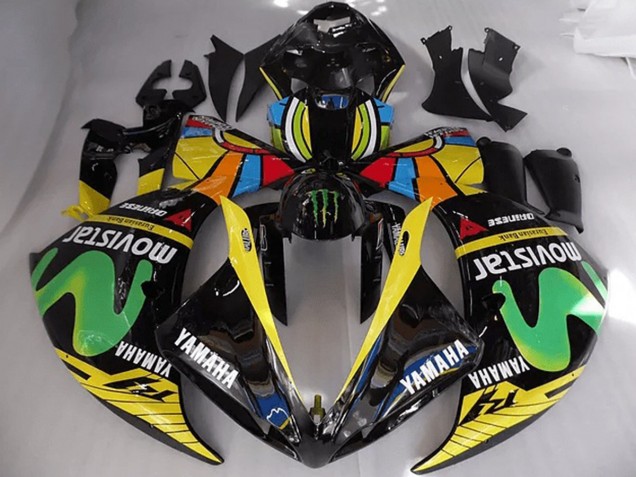 Custom 2012-2014 Rossi Moviestar Yamaha YZF R1 Bike Fairing