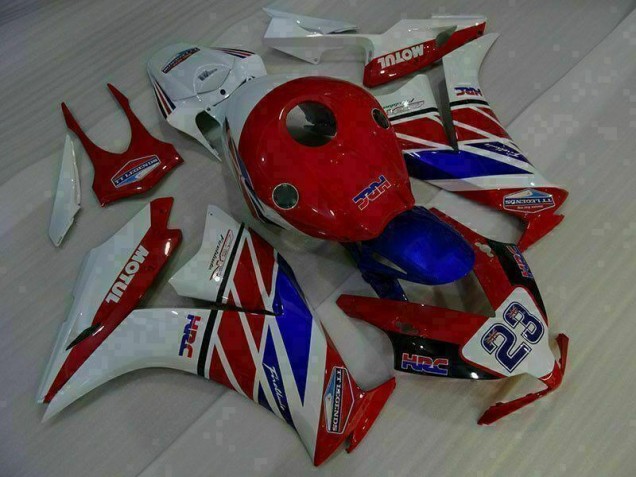 Aftermarket 2012-2016 Red White Blue 23 Honda CBR1000RR Bike Fairing Kit