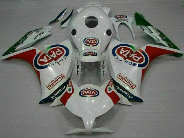 Custom 2012-2016 Red White PATA Honda CBR1000RR Motorcycle Fairings Kits