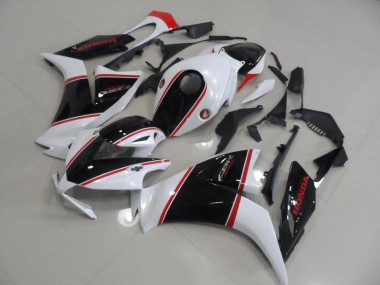 Custom 2012-2016 Black and White and Red Stripe Honda CBR1000RR Motorcylce Fairings