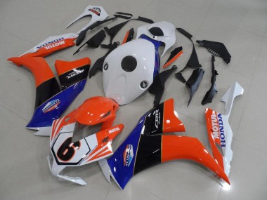 Custom 2012-2016 Orange White TT Legend Honda CBR1000RR Motorcylce Fairings