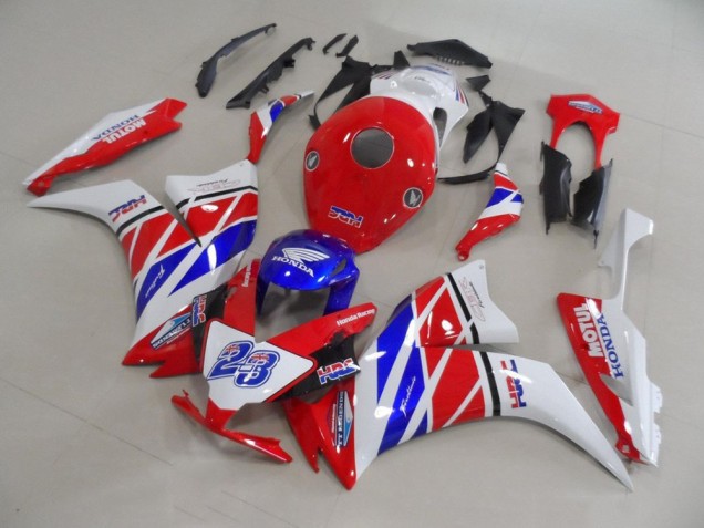 Custom 2012-2016 Red White Blue HRC 23 Honda CBR1000RR Replacement Motorcycle Fairings