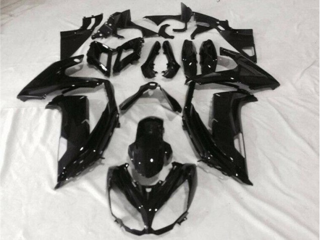 Custom 2012-2016 Glossy Black Kawasaki EX650 Motor Bike Fairings