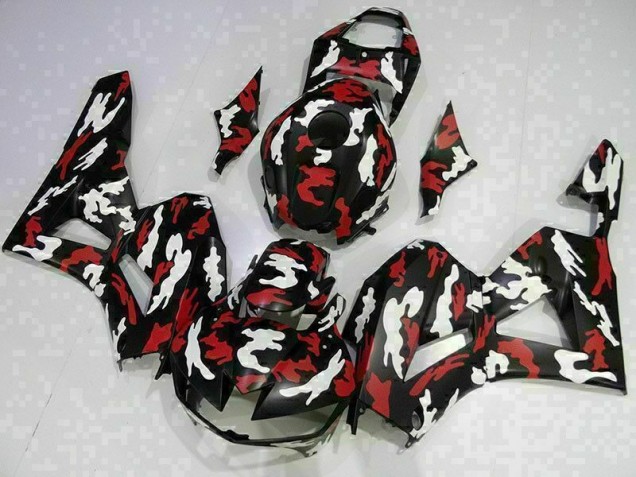 Custom 2013-2021 Red White Black Honda CBR600RR Motorcycle Fairing