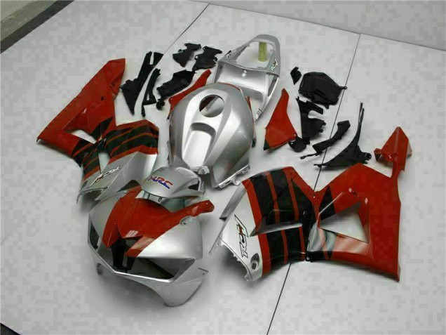 Custom 2013-2021 Red Silver Honda CBR600RR Motorcycle Fairing Kits