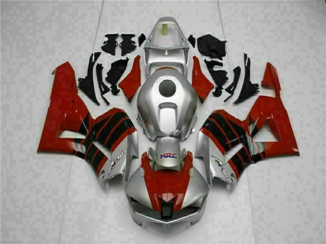 Custom 2013-2021 Red Silver Honda CBR600RR Motorcycle Fairing Kits