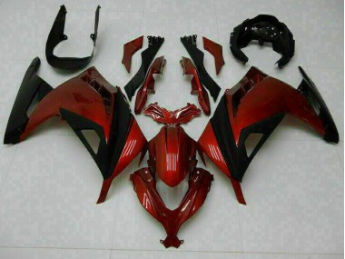 Custom 2013-2016 Red Kawasaki EX300 Motorbike Fairing Kits