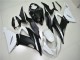 Custom 2013-2018 White Black Kawasaki ZX6R Motorbike Fairings